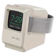 Silicone Charging Dock Holder for Apple Watch Series 9, 8, 7, 6, 5, 4, iWatch Series 3, 2, 1 - Retro