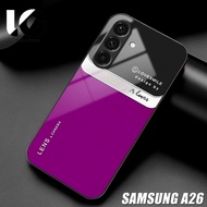 HP Casing SAMSUNG A26 Softcase SAMSUNG A26 Case Glossy Casing Shiny Glass Protector Mobile Phone Acc