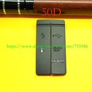 ใหม่สำหรับ Canon EOS 50D Usb/hdmi เข้ากันได้ DC In/ วิดีโอออกยางประตูฝาครอบด้านล่างส่วนซ่อมกล้องดิจิ