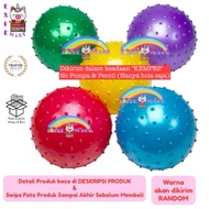 CHILDREN'S TOY RUBBER SPIKE BALL - FOOTBALL - COLORFUL SPIKE BALL