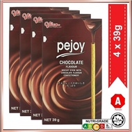 GLICO PEJOY CHOCOLATE FLAVOUR BISCUIT STICK 39G X4