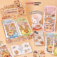 LUHO cute Capybara stickers, stickers to decorate books, phones, laptops, 4 pieces NO4
