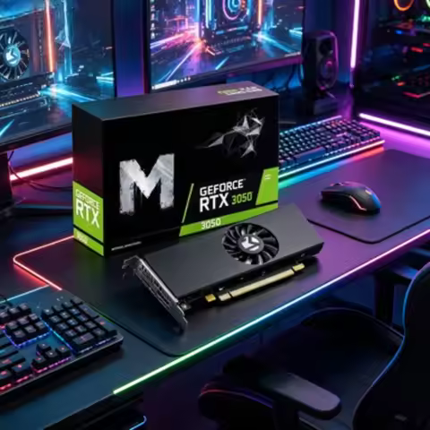 Low Profile GeForce RTX 3050 6GB GDDR6 Gaming Graphics Card PCIe 4.0 2.1 DP