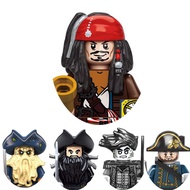 โจรสลัดคาริเบียนผีซอมบี้กัปตันแจ๊กสแปร์โรว์ Salazar Davy Jones Blackbeard Barbossa บล็อกของเล่นสำหรั