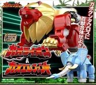 【G&amp;T】BANDAI 盒玩 魂商店 SMP 百獸戰隊 GAORANGER 牙吠大紅獅&amp;牙吠象 737711