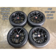USED RIM BBS 16 INCH WITH TYRE 195/50/16 FOR MYVI ALZA SAGA FLX BLM WIRA VIOS YARIS JAZZ CITY