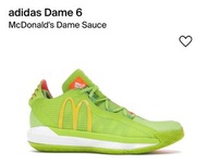Adidas Dame 6 McDonald’s Fame Sauce 少著 Size US13