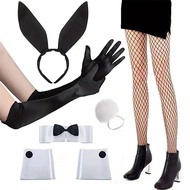 Bunny Bow Ear Set Headband Bunny Girl Headband Easter Party Halloween Ball