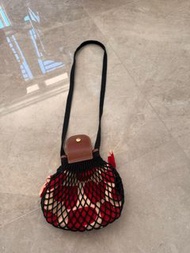 Longchamp 網狀斜挎包