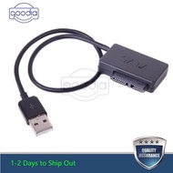 SATA Slimline to USB 2.0 Adapter Cable for Laptop CD DVD Rom Drive 7+6 13Pin