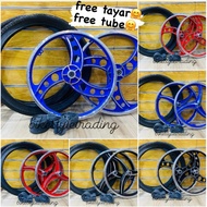 Sport rim 3 batang 20" Alloy Sport Rim Free tayar Free tube - basikal BMX/ Basikal 20inch/GT/Rim bas