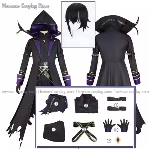 Kagenou Cid Cosplay Costume Wig Anime The Eminence In Shadow Uniform Cloak Shadow Garden Minoru Kage