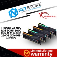 G.SKILL TRIDENT Z5 NEO RGB DDR5-6000 CL36 1.35V AMD EXPO RAM - 256GB (4x64GB) - F5-6000J3644D64GX4-T