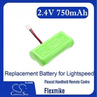 CS Replacement Battery for Lightspeed Flexcat Handheld Remote Control,Flexmike PN:2EXL7379-PTC,77-NH