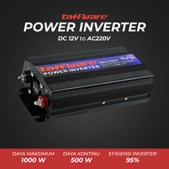 Car Inverter Power Inverter Pure Sine Wave DC 12V to AC 220V 1000W - NBQ1000W - Black