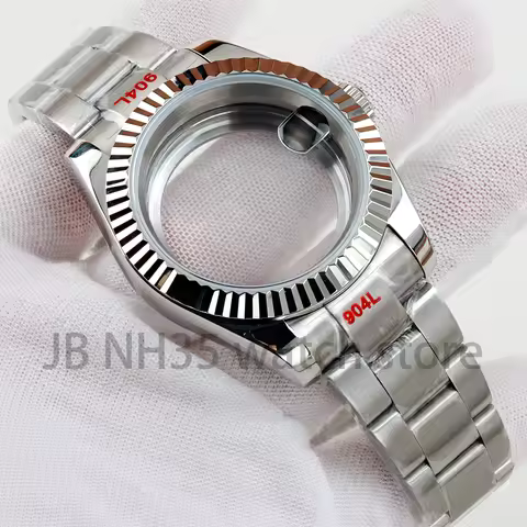 36/39mm NH35 Case Sapphire Glass for Seiko NH35 NH36 Movement Datejust Stainless Steel Oyster/Jubile