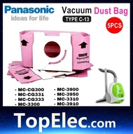 5pcs Vacuum bag FOR PANASONIC c-13 CG300 CG333 CG331 3300 3900 3950 3310 3910 MCMG240
