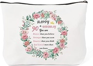 90th Birthday Gifts Ideas for Women Funny Makeup Bag 90 Year Old Birthday Decorations Gifts for Sist