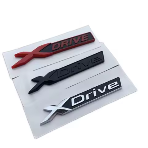 3D ABS Car XDrive Logo Rear Trunk Fender Emblem Badge Decals Styling Sticker For BMW X1 X3 X4 X5 X6 