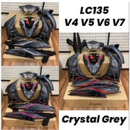 LC V6 MAGIC BOY COVER SET CUSTOM LC135 V4-V7 CRYSTAL GREY MX-KING