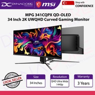 MSI MPG 341CQPX QD-OLED 34 Inch 2K UWQHD Curved Gaming Monitor - 3440 x 1440(21:9) QD-OLED Panel, 24