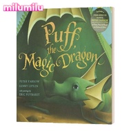 สมุดวาดภาพระบายสีสำหรับเด็ก Milu Puff The Magic Dragon CD หนังสือภาษาอังกฤษดั้งเดิม