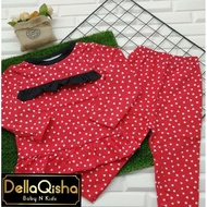 Borong Wholesale 12Pasang (RANDOM) Pyjamas Doll Longsleeve Kids Baby Baju tidur Budak 100% Cotton Style Murah Raya 2021