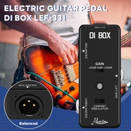 DI BOX LEF-331 Micro-DI with Cab Sim and Gain Guitar Effect Pedal True Bypass