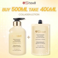 Shawill Sakura Whitening Lotion 500ml+Lotion 400ml Niacinamide Glutathione Whitening Lotion