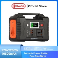 200W 151Wh | Flashfish E200 Solar Power Statition Latpop Powerbank Solar Generator Portable Power Supply Camping Outdoor