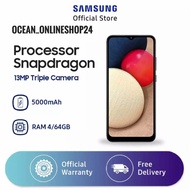 SAMSUNG Galaxy A02s RAM 4GB 64GB / RAM 4/64GB - BLACK - BNIB - SEIN