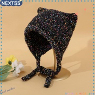 NEXTSS Knitting Cap, Keep Warm Thicken Cat Ear Hat, Ear-protected Cute Cat Ear Beanies Cap