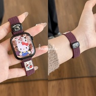 cute KT cat Magnetic Nylon Watch Band for Apple Watch Series 11 iWatch Series S11 S10/9/8/7 Ultra 3 