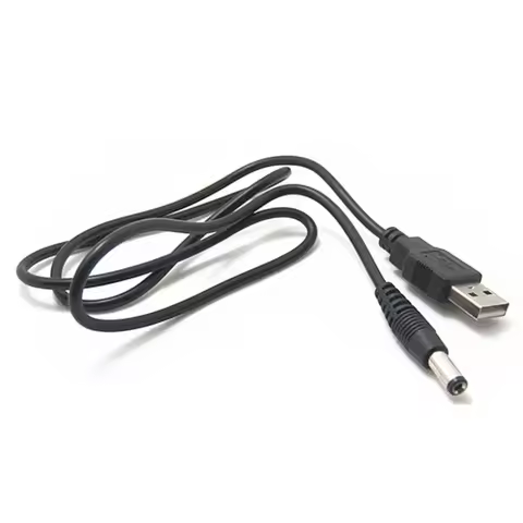 USB to 5.5 mm/2.1 mm 5 Volt DC 2A Barrel Jack Power charge Cable Design DC power plug USB CABLE 80cm