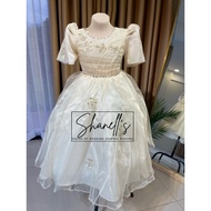 Filipiniana Gown Beige For Kids