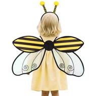 Bee Fairy Wings Adult Women Halloween Party Fairy Costume for Bee theme Birthday Party Decor Ladybug
