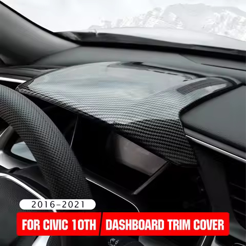 For Honda Civic 10th Gen FK7 FK8 SIFC Carbon Fiber Dashboard Cover Center Console Steering Wheel Spe