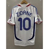 2006 France Away ZIDANE Top Quality Retro Soccer Jersey custom T-shirt Football Jersey HENRY