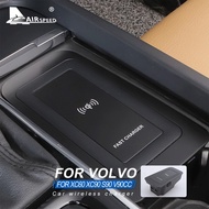 Car Wireless Charger for Volvo XC90 XC60 2018 2019 S90 V90 V60 2020 S60 Accessories Special Mobile P