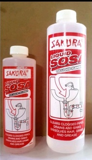 SAKURA LIQUID SOSA 250ML, 500ML TANGGAL BARA FOR CLOGGED DRAIN,PIPES