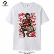 Standard Fit Short Sleeve T-Shirt Printed Youth Fashion Cartoon American Casual Cotton 100% Summer B