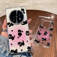 Cute blush kitten Transparent phone case For OPPO Find N5 Cover oppo n5 case