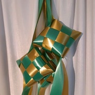 3 pcs Ketupat Reben Size Besar | Ketupat Ribbon Big Size | Raya Decorations | Hiasan Raya