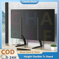 Tabletop TV Stand Universal 32-75 Inch Adjust Height TV Stand Leg Hard Metal TV Stand Pendakap TV