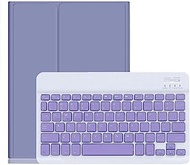 YEEHi Keyboard Case for iPad Mini 5th Generation iPad Mini 4 Cute Color Keyboard Detachable Bluetooth Keyboard Cover with Pencil Holder for iPad Mini 5 (Purple)