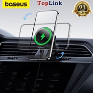 Đế Sạc Không Dây 15w Trên Xe Hơi Ô Tô Baseus Magpro Cho IPhone 12 13 14 15 SamSung Google Pixel HuaW