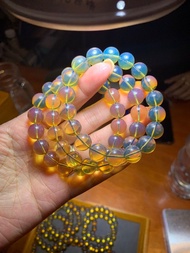 天然緬甸高清金藍珀手串（一條價）