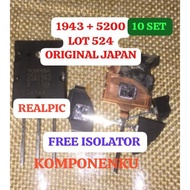MESIN Price 10set ORIGINAL made in japan 1943 + 5200 LOT 524 A1943 C5200 SA1943 SC5200 2SA1943 2SC52