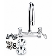 MEDICAL WALL SINK MIXER ,HEAVY DUTY LAB FAUCET HOT&COLD 2 MOUNT