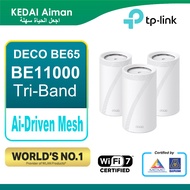TP-LINK Deco BE65 BE11000 Whole Home Mesh WiFi 7 System